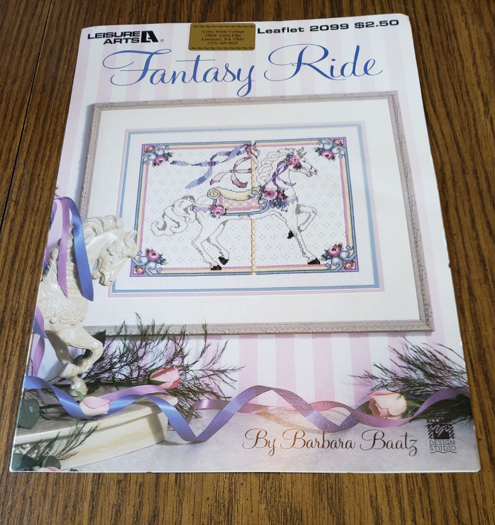 Leisure Arts Fantasy Ride Leaflet 2099 Cross Stitch Pattern